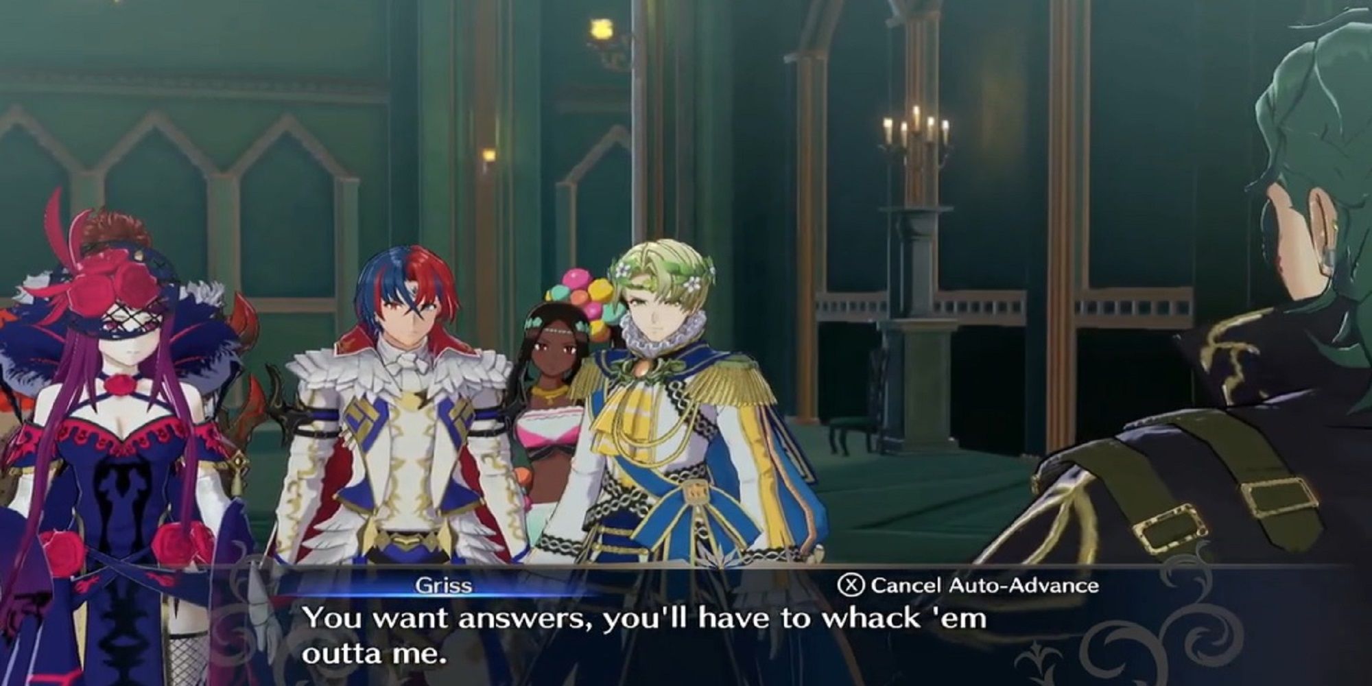 Fire Emblem Engage conversation with Griss in Chapter 20