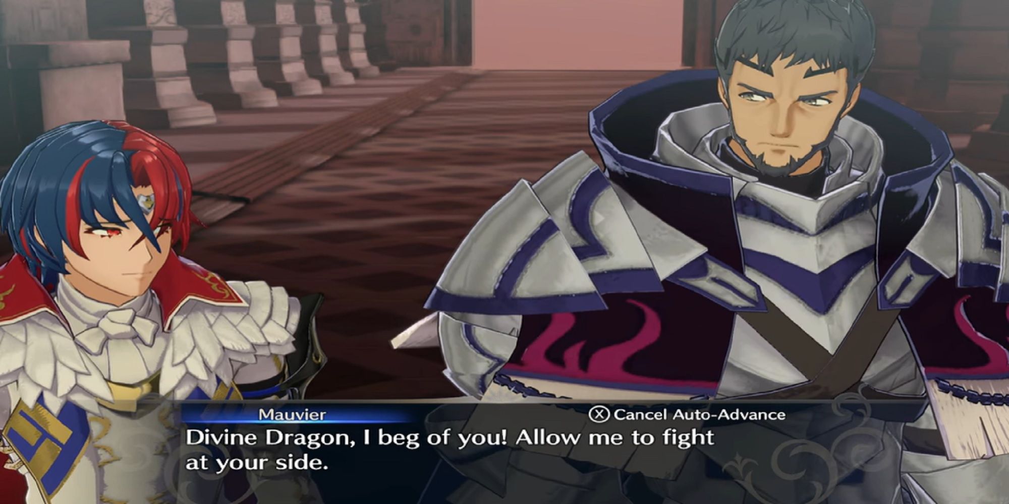 Fire Emblem Engage Mauvier dialogue in Chapter 21