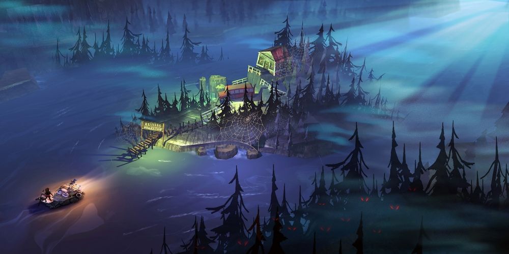 flame in the flood approaches an island