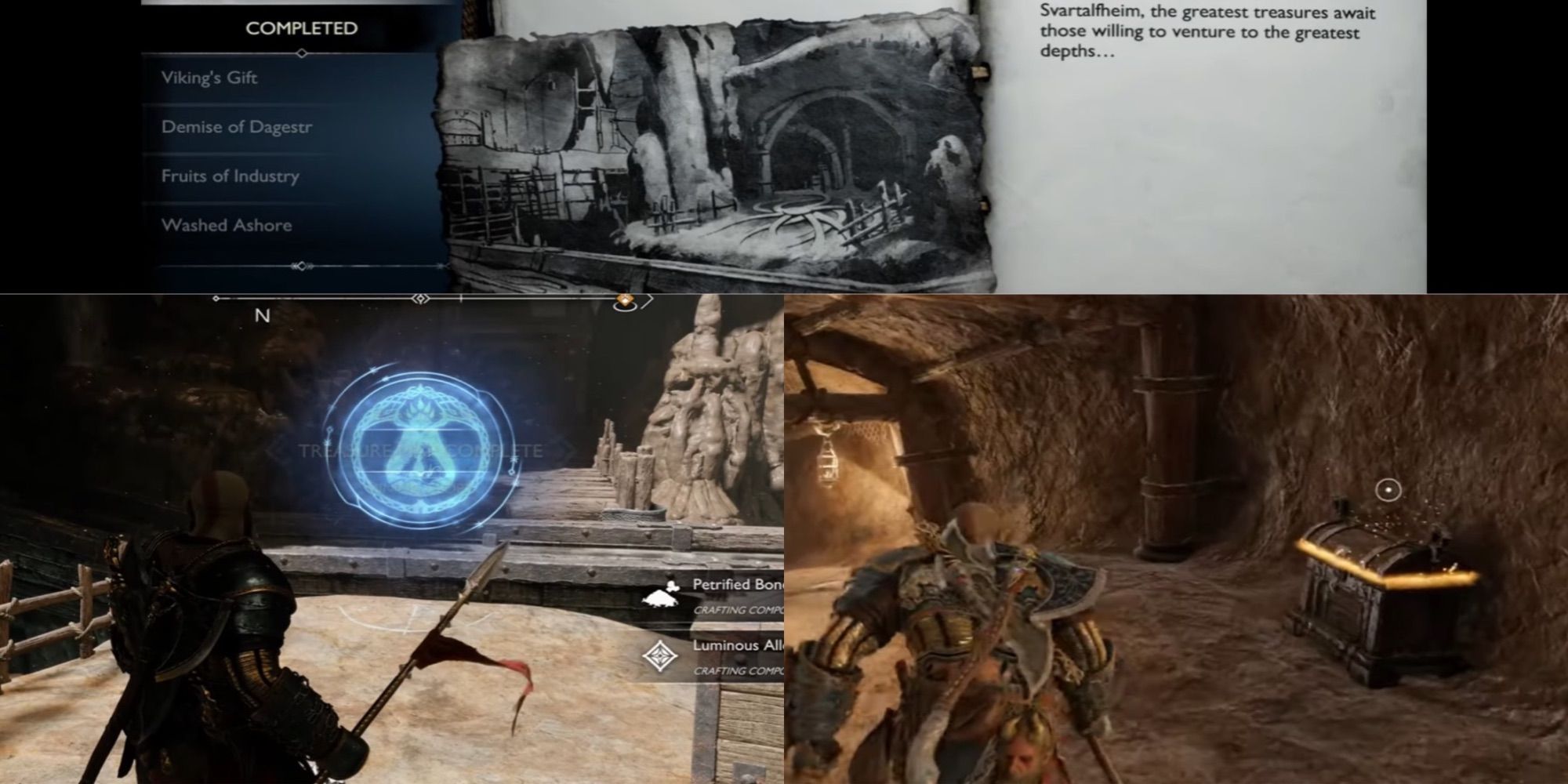 God of War Mining Glory Split Image