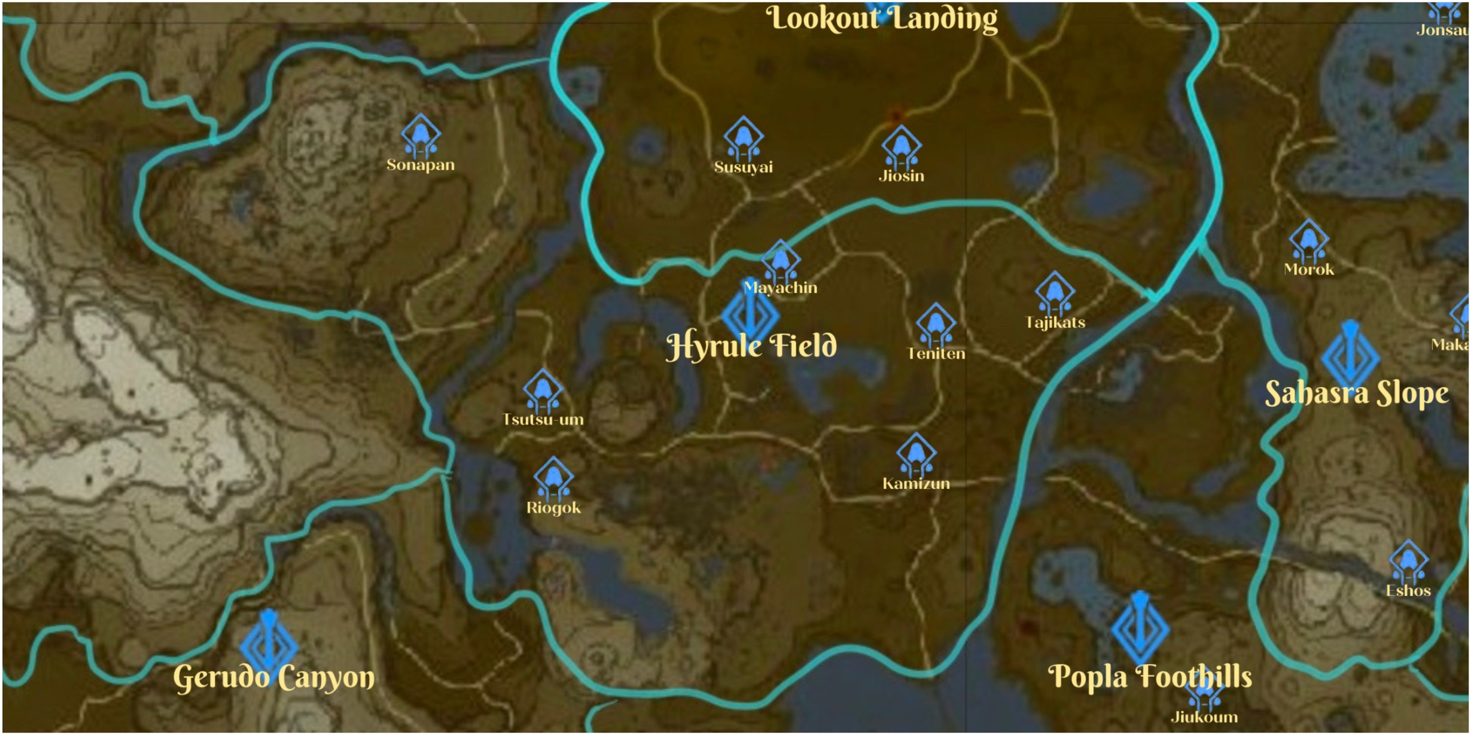 Hyrule Field Map