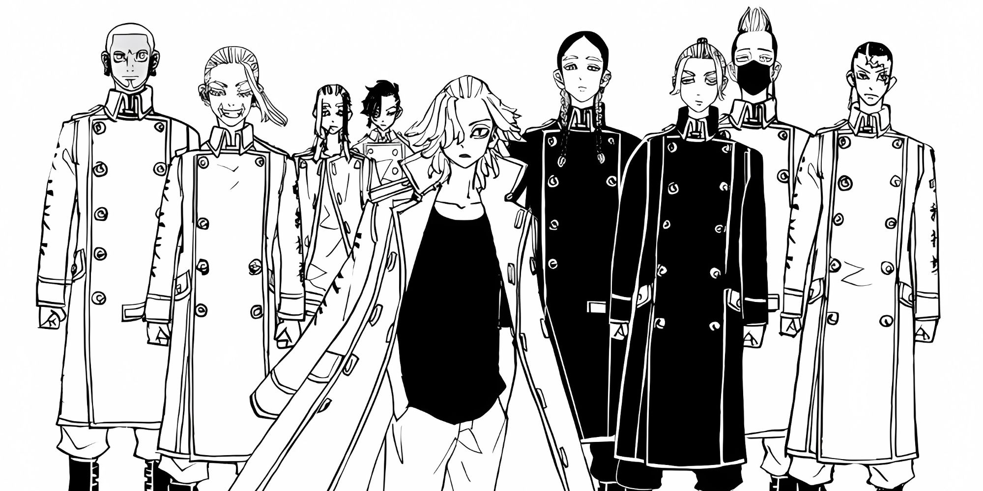 The leaders of the Kanto Manji Gang