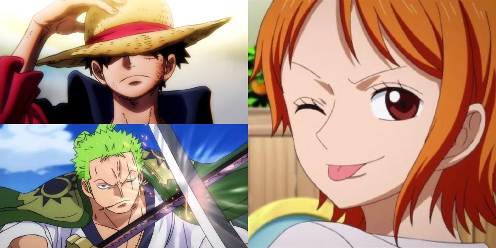 Luffy Zoro and Nami from One Piece