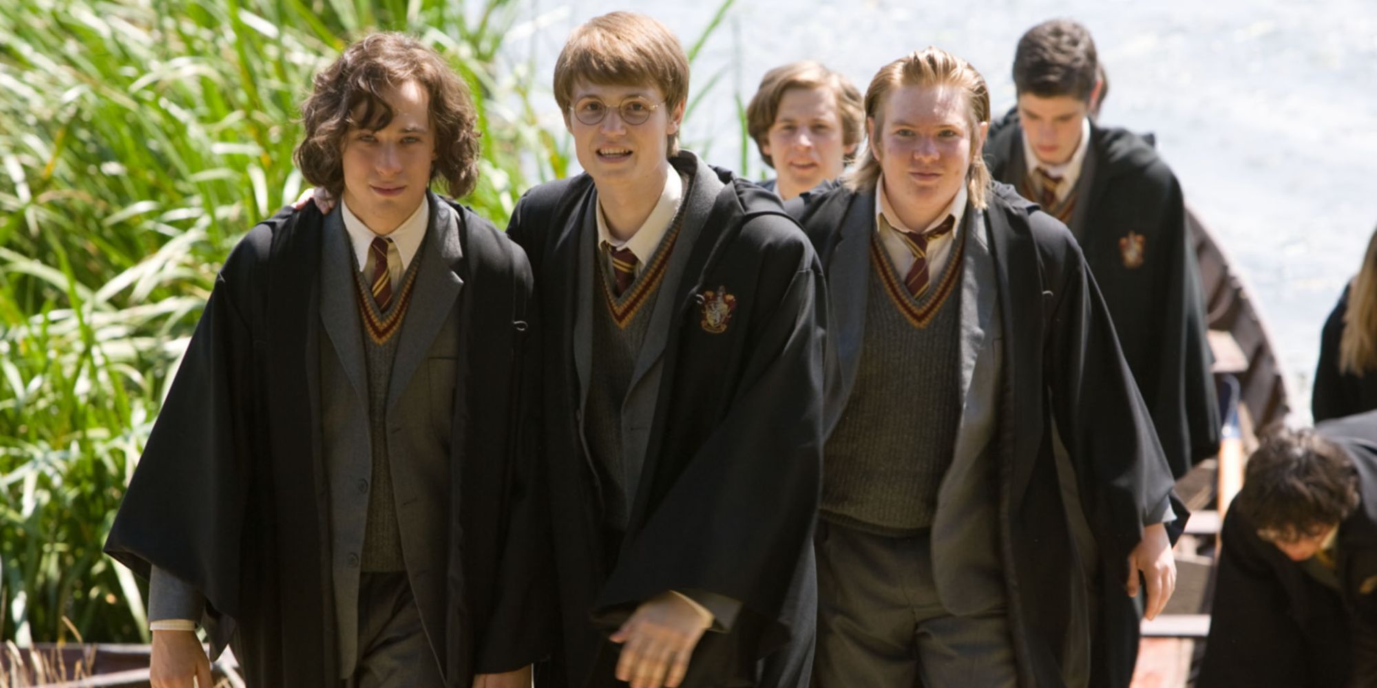 Marauders featuring young James, Sirius, Remus, and Peter
