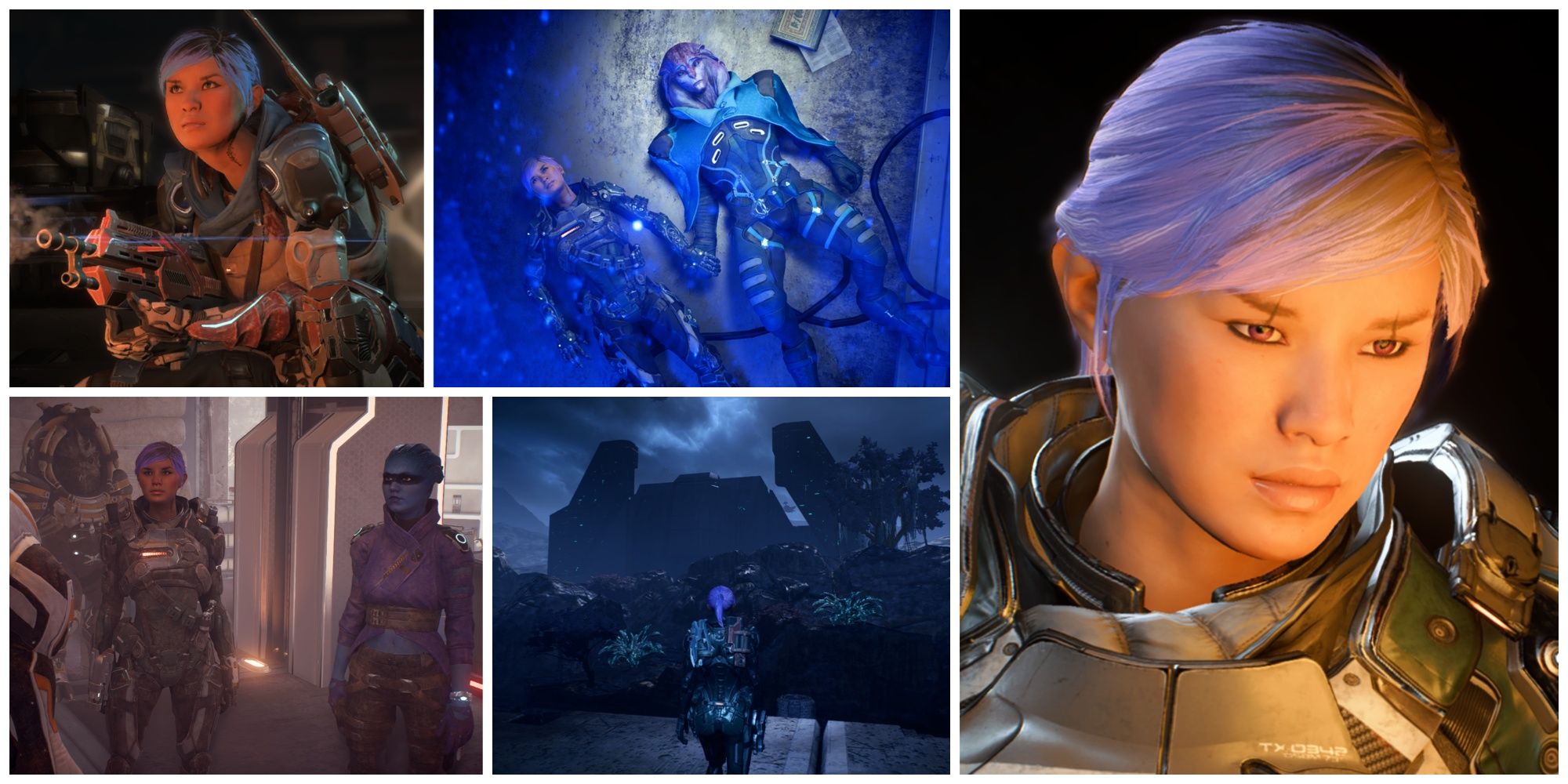 Mass Effect Andromeda Ryder Collage