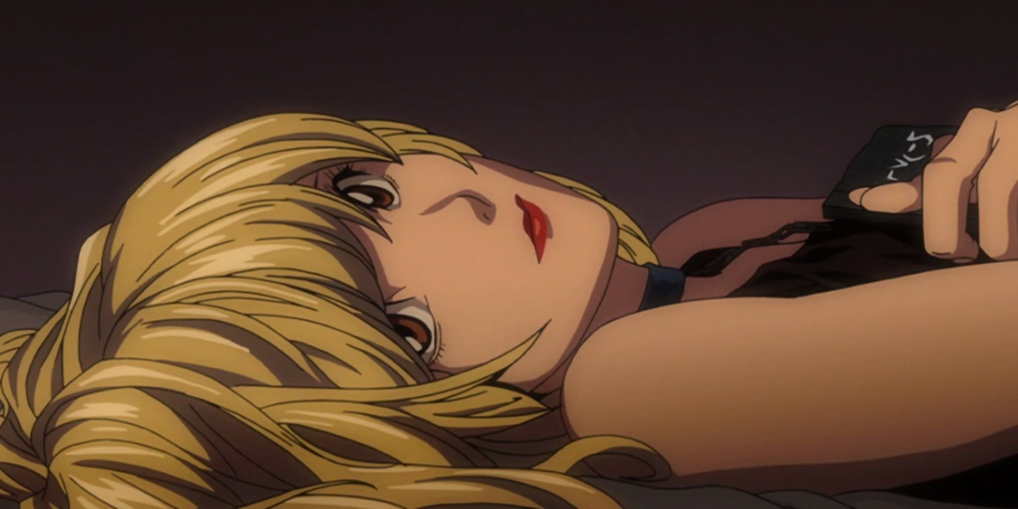 Death Note: Misa Amane side glance from laying down