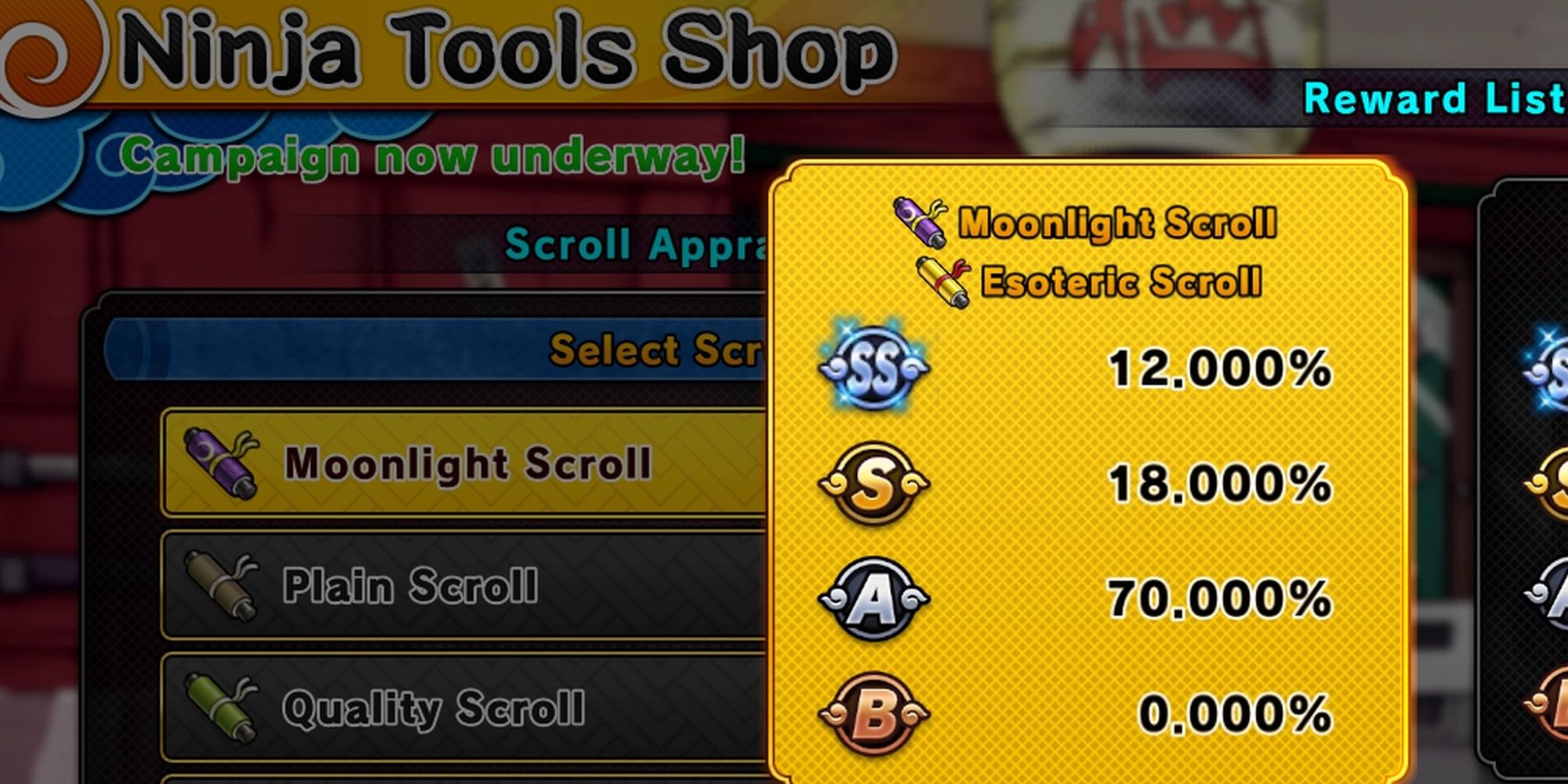 Naruto To Boruto- Shinobi Striker Ninja Tools Shop Menu