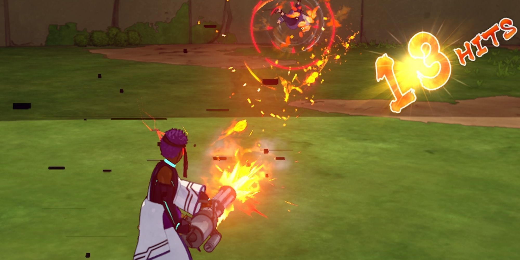 Naruto To Boruto: Shinobi Striker Ranged Type uses Kamui Climax while shooting Ring of Spitfire