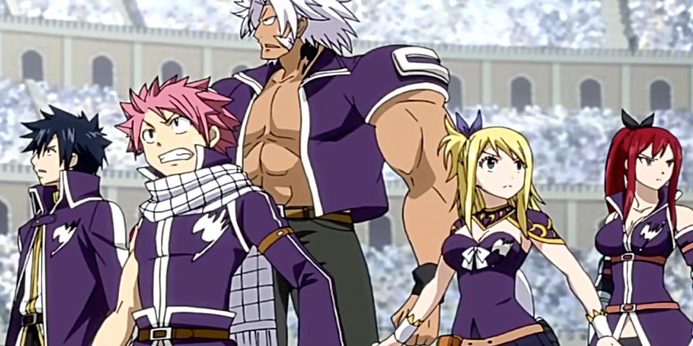Natsu Lucy and Team from Fairy Tail