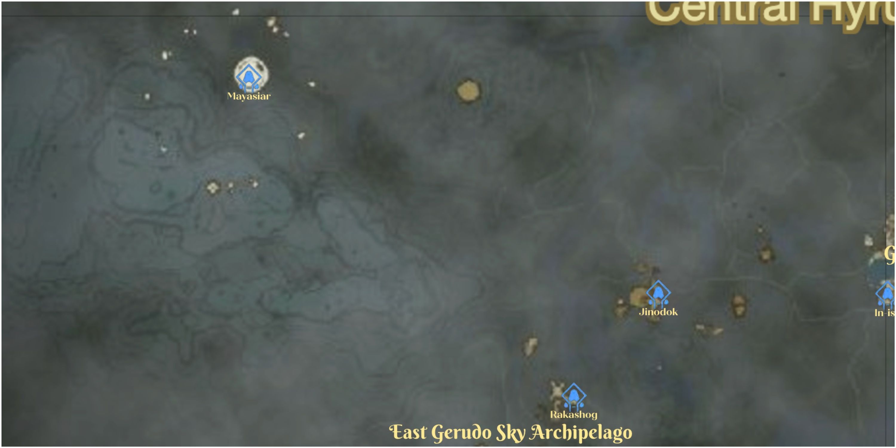 North Gerudo Sky Map 