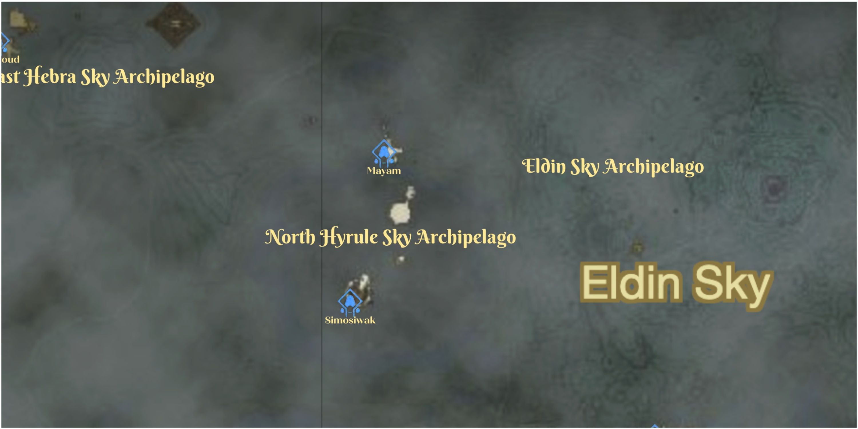 North Hyrule Sky Map