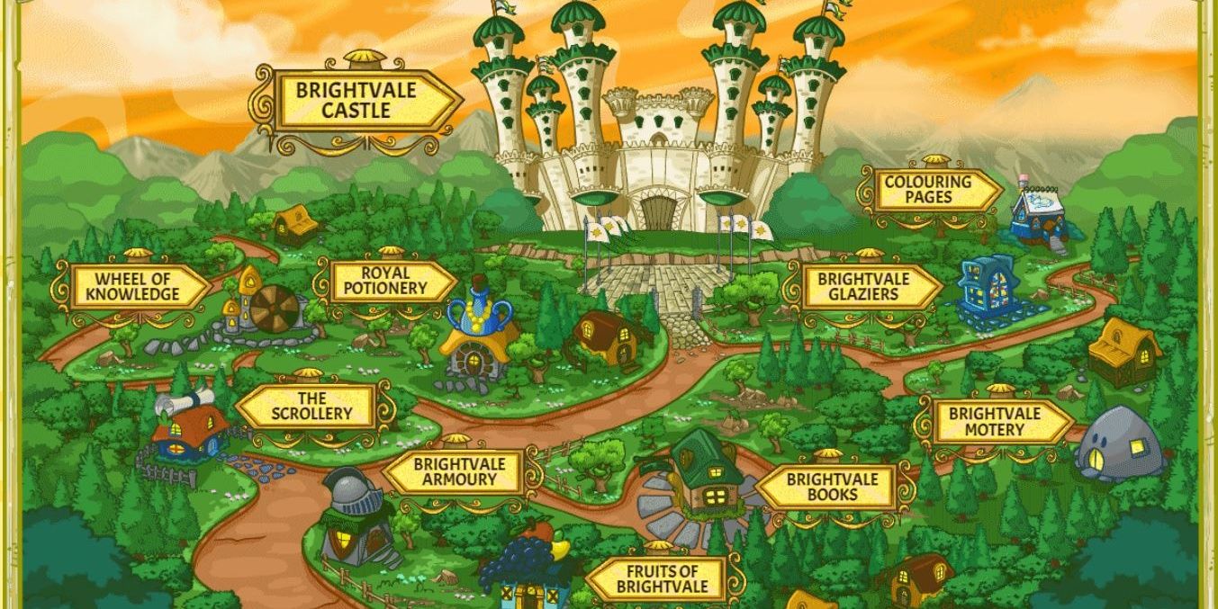 Neopets Brightvale map