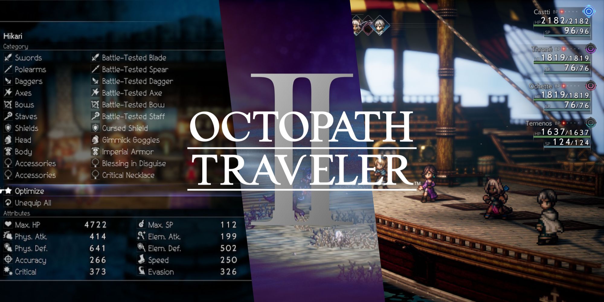 Octopath Traveler 2 10 Best Weapons Ranked   Octopath 2 Loadout Horse Boat 