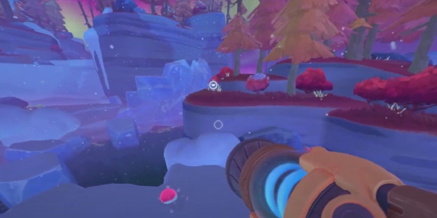 a map node in the powderfall bluffs area of Slime Rancher 2