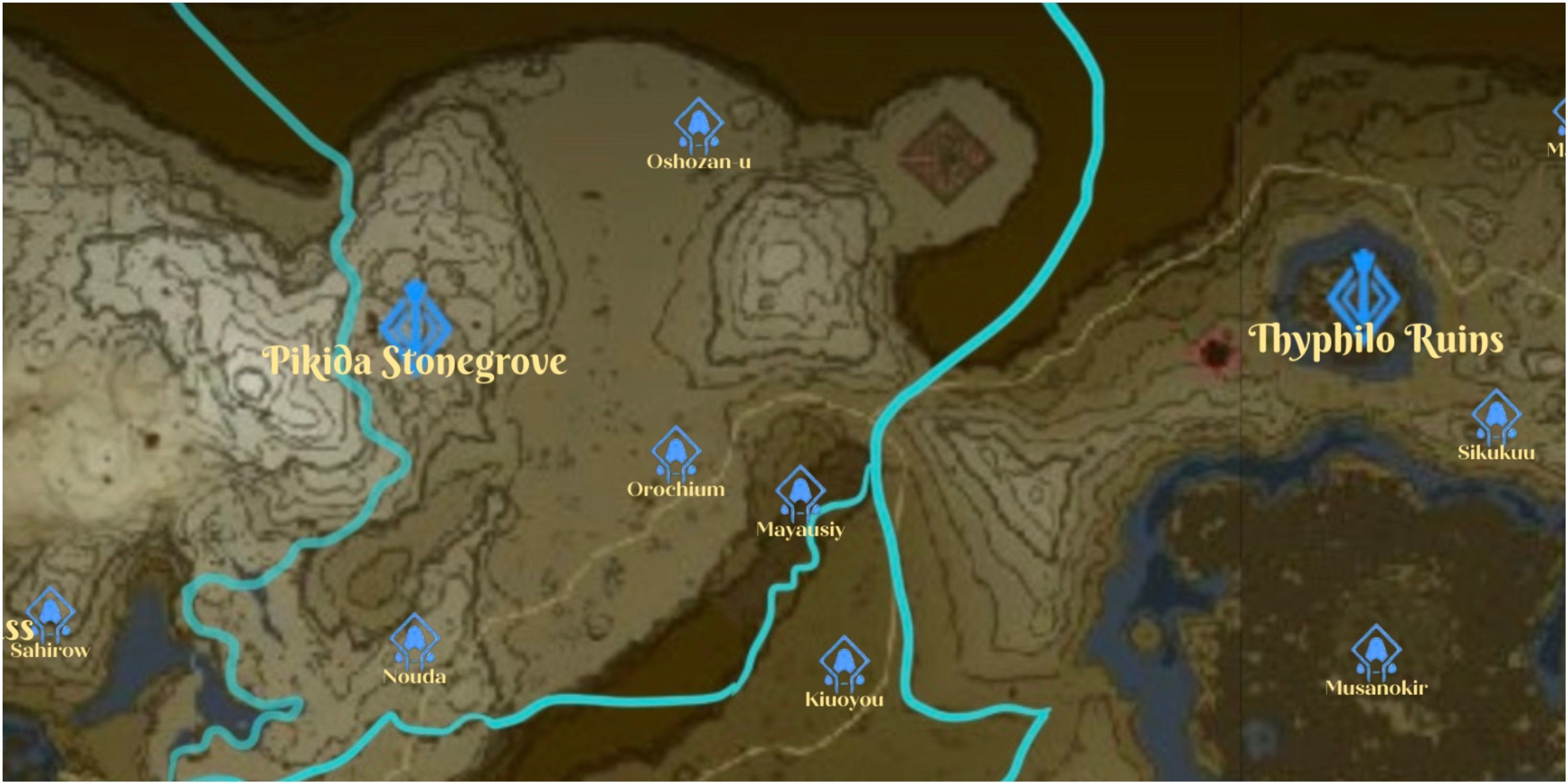 Pikida Stonegrove Map
