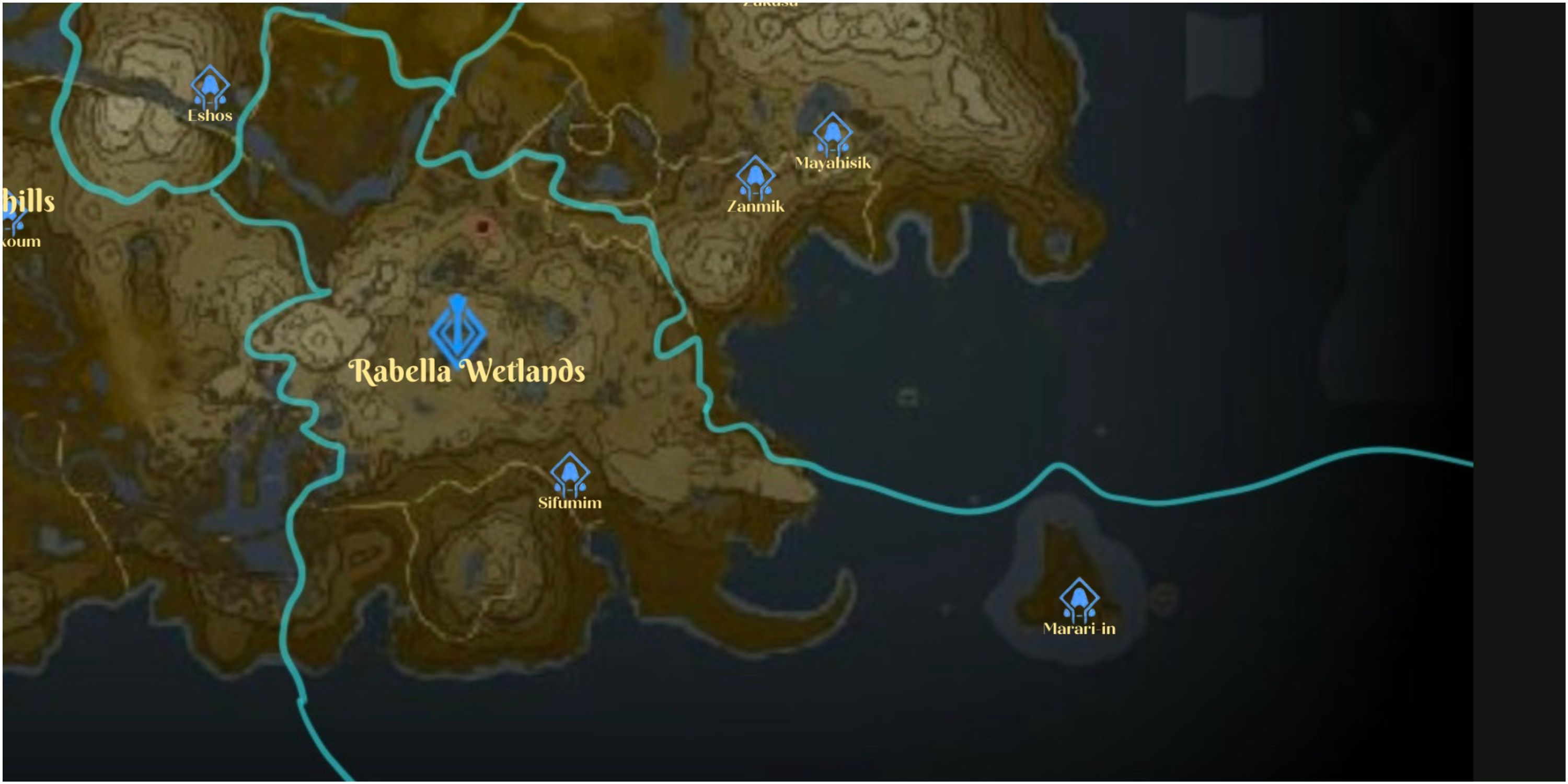 Rabella Wetlands Map