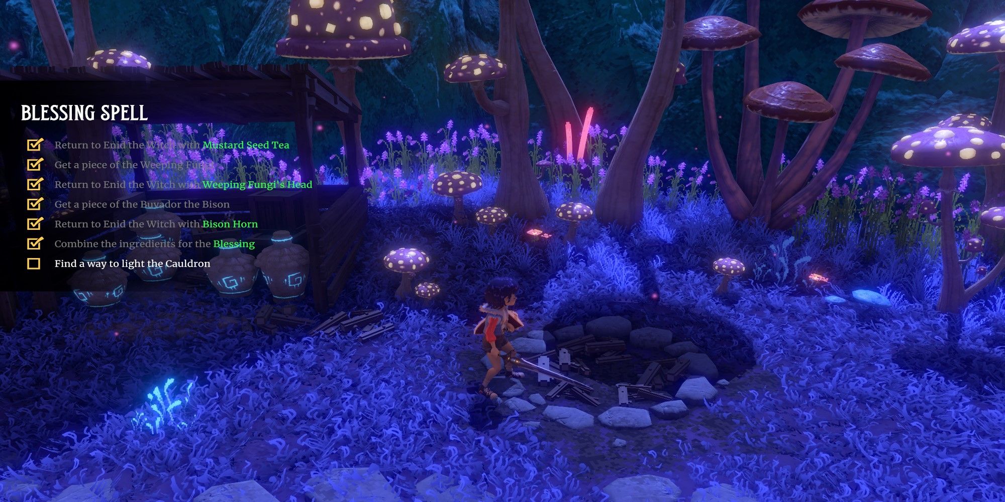 Ravenlok Mushroom Forest Cinder Pit 2 Location