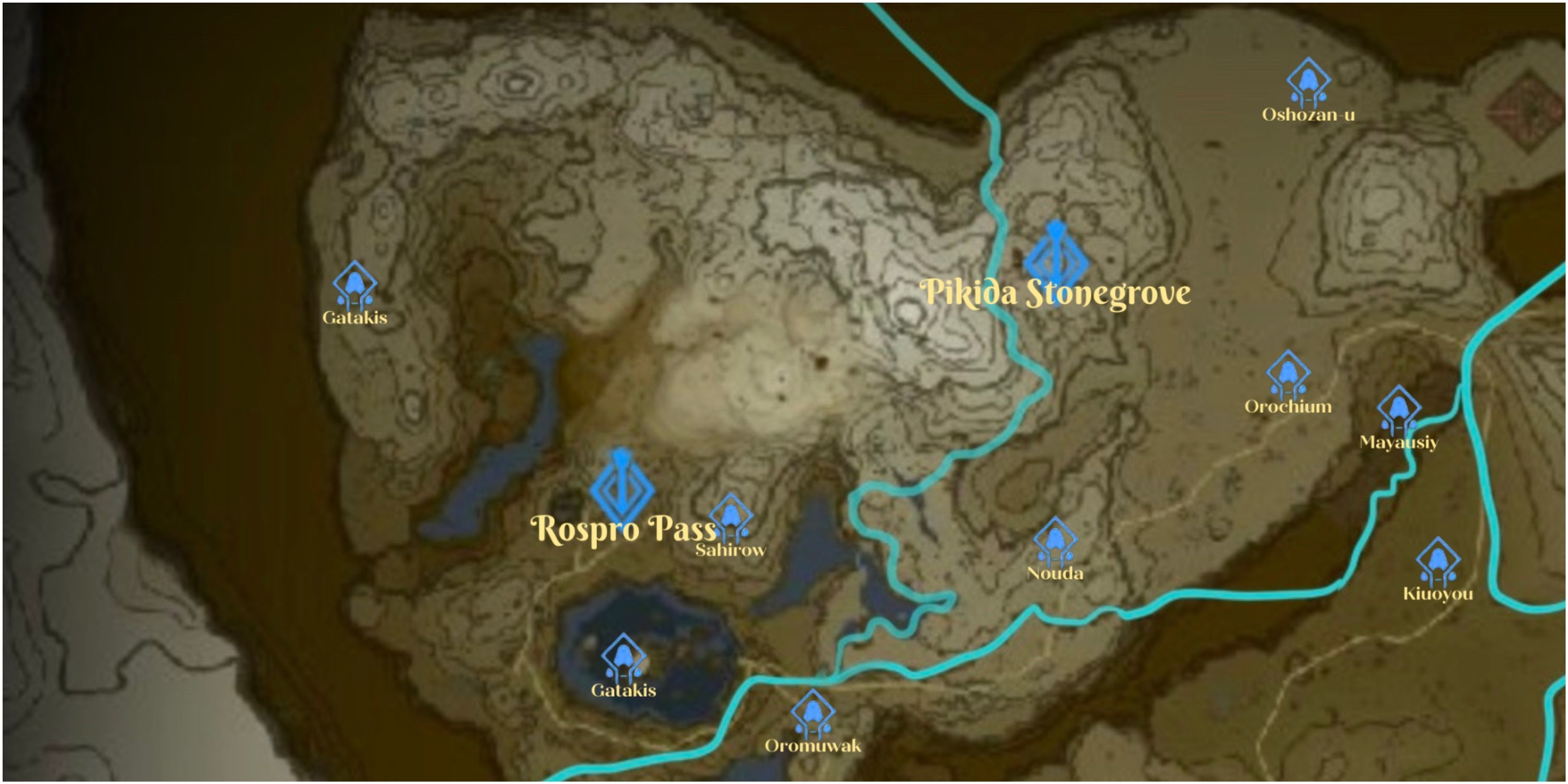Rospro Pass Map