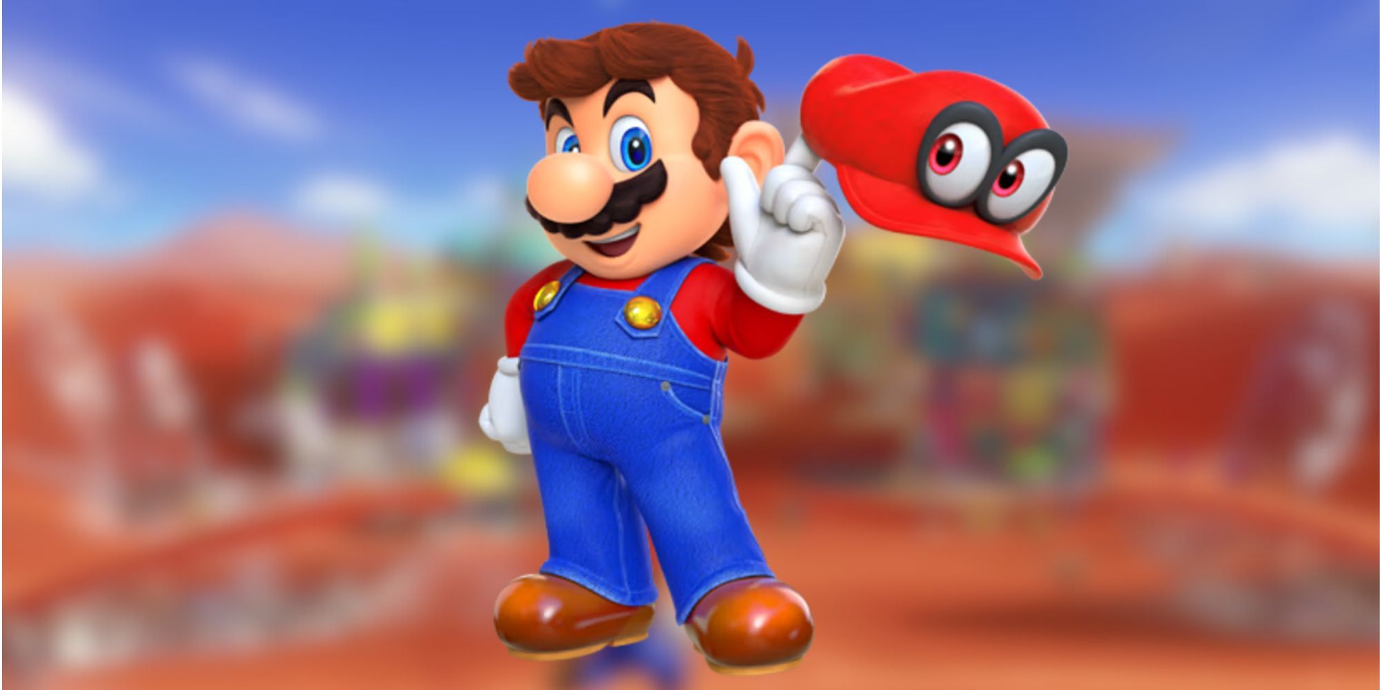 Super Mario Odyssey Mario and Cappy