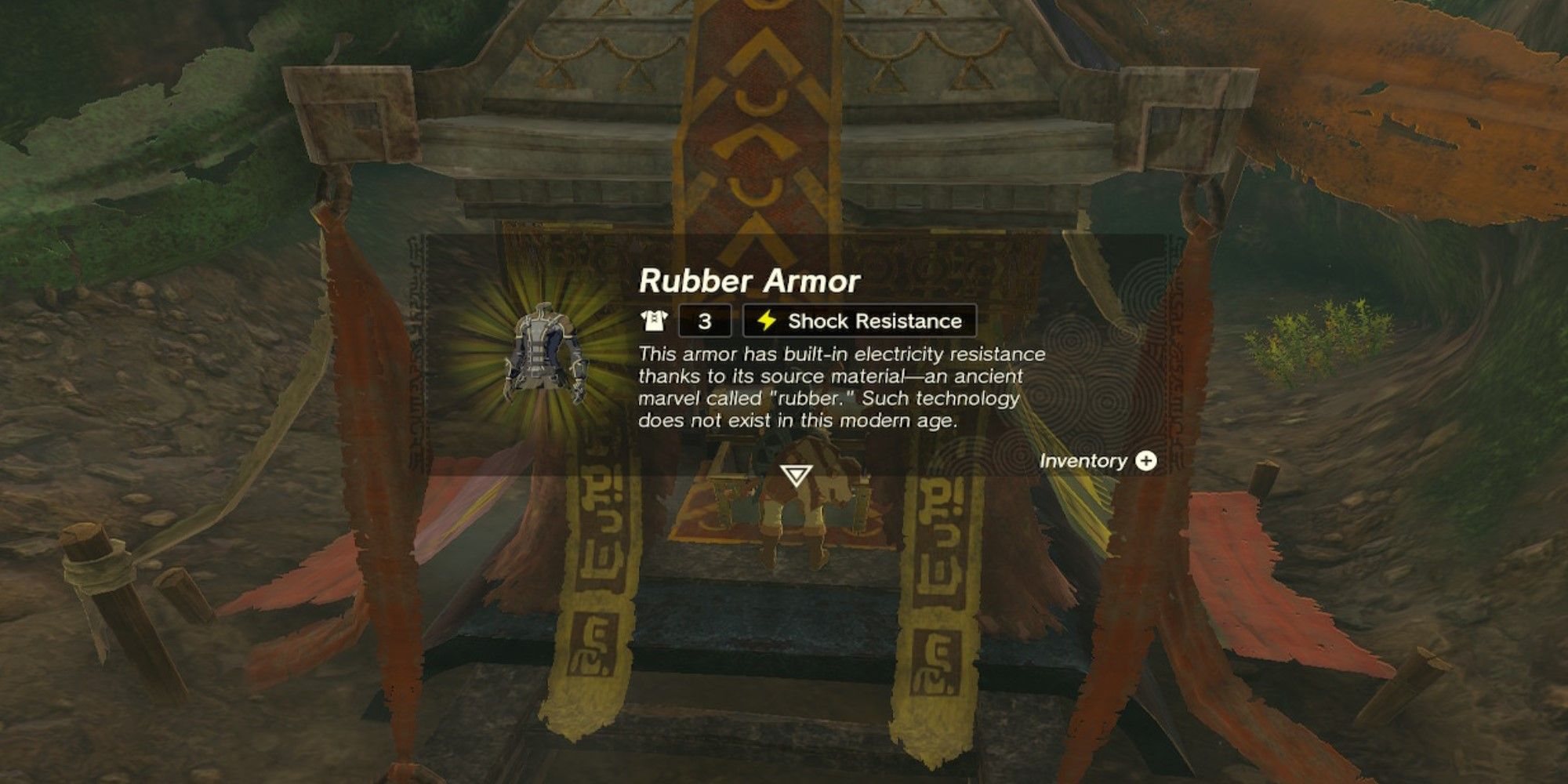 Tears Of The Kingdom Rubber Armor Obtained