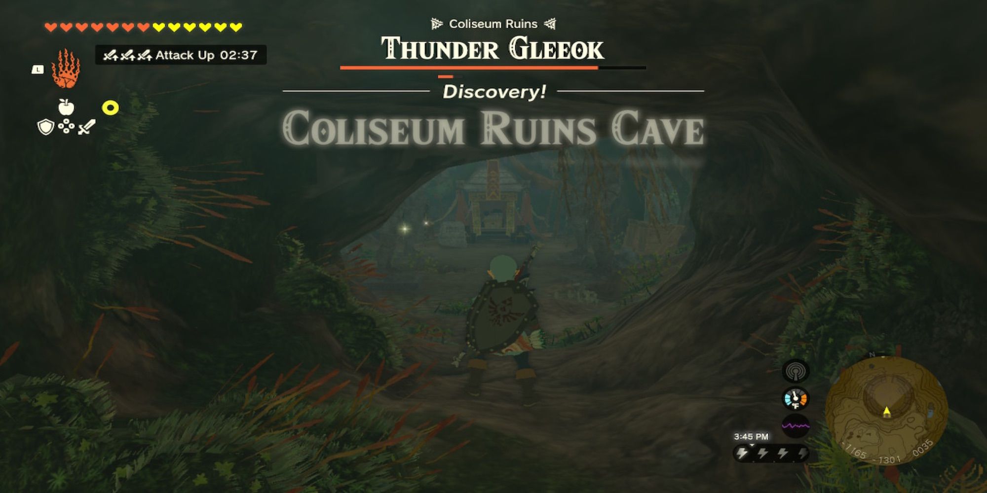 Cave of the Legend of Zelda's Tears from the Awakening Kingdom