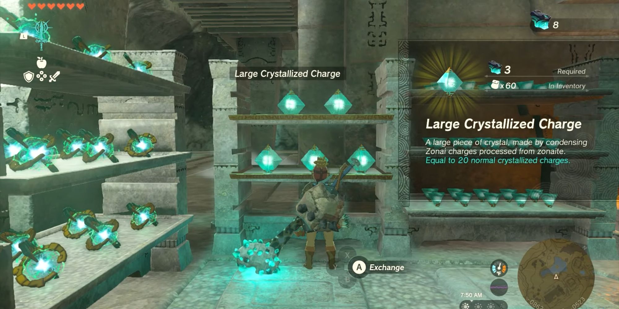 The Legend of Zelda Tears of the kingdom Crystallized Charge shop
