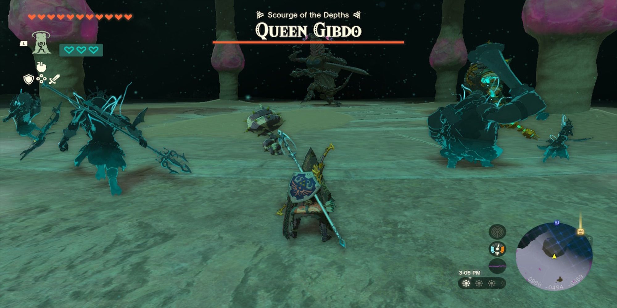 The Legend of Zelda Tears of the Kingdom Depths Bosses Queen Gibdo 