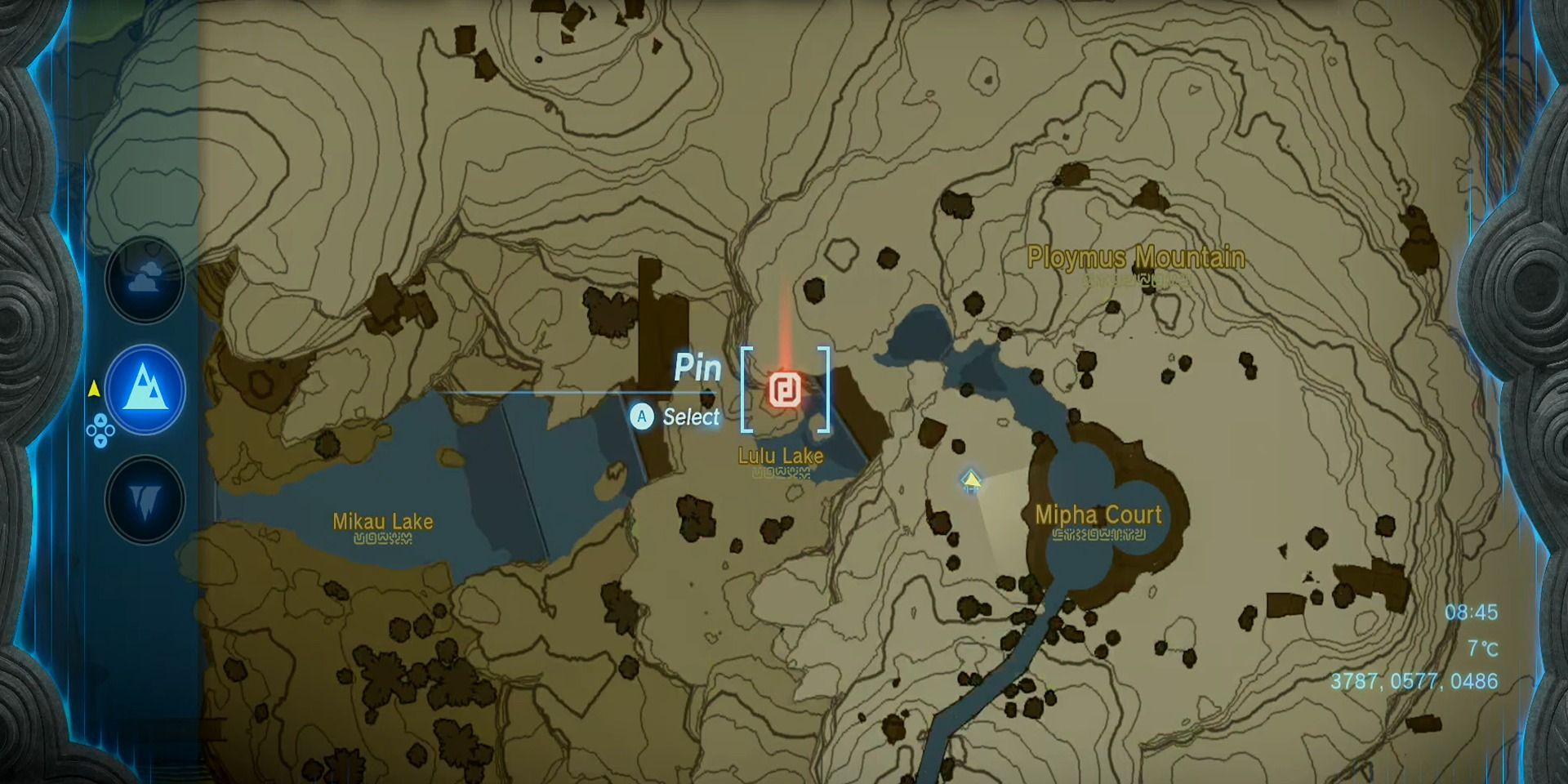 Pristine Sanctum and Lulu Lake Location in Tears of the Kingdom