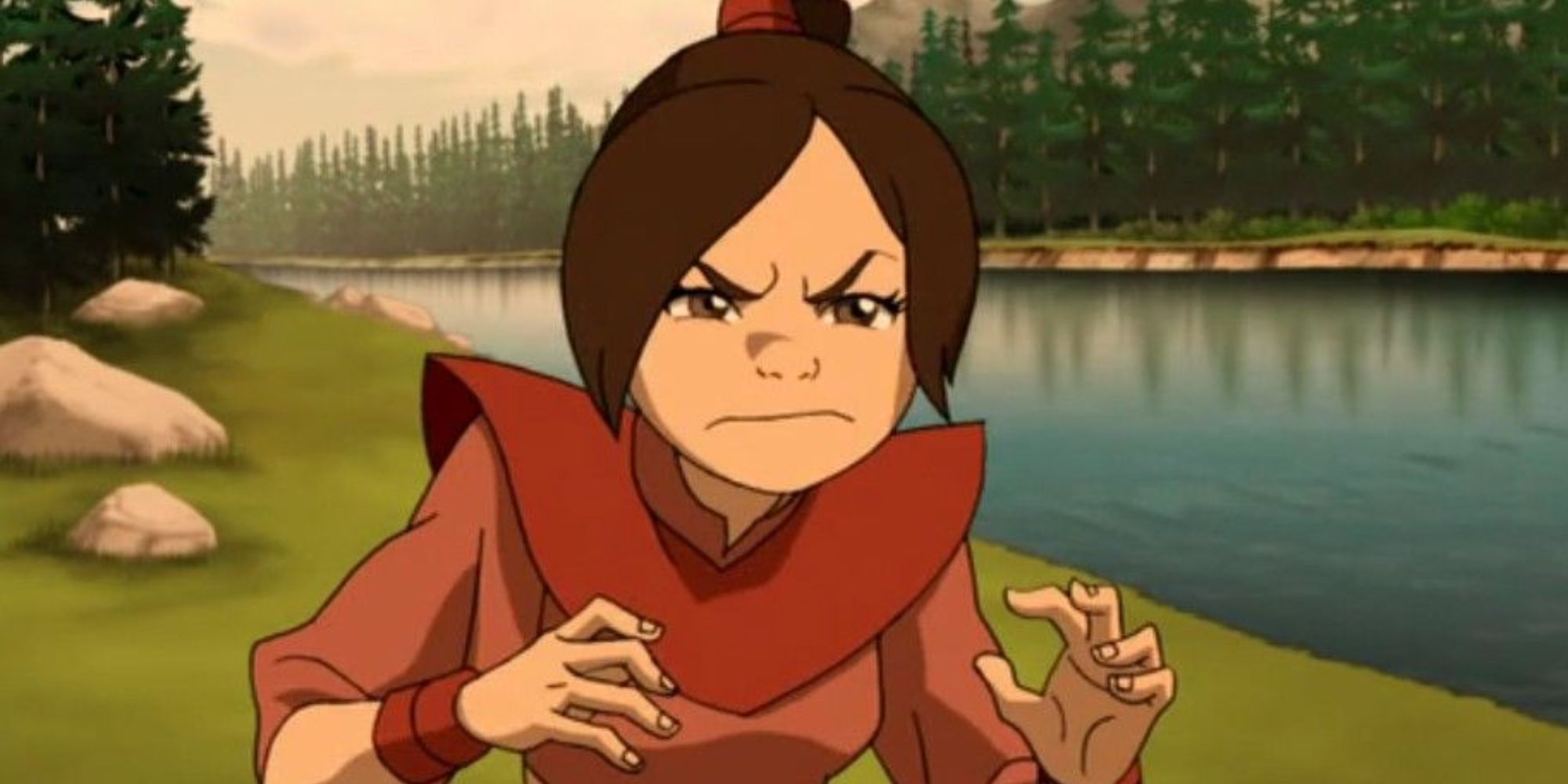 Avatar: The Last Airbender Ty Lee frowning 