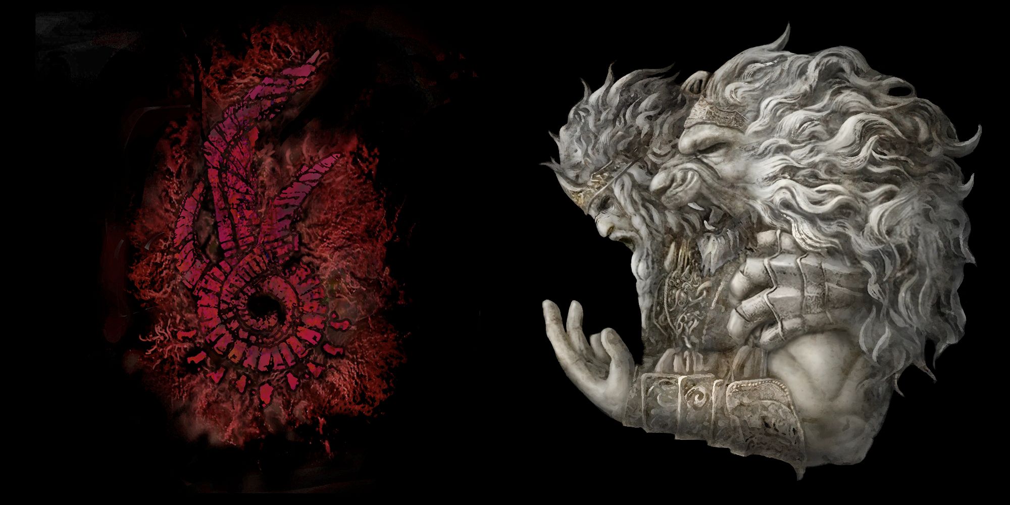 Dragon Communion Seal and Godfrey Icon images in Elden Ring