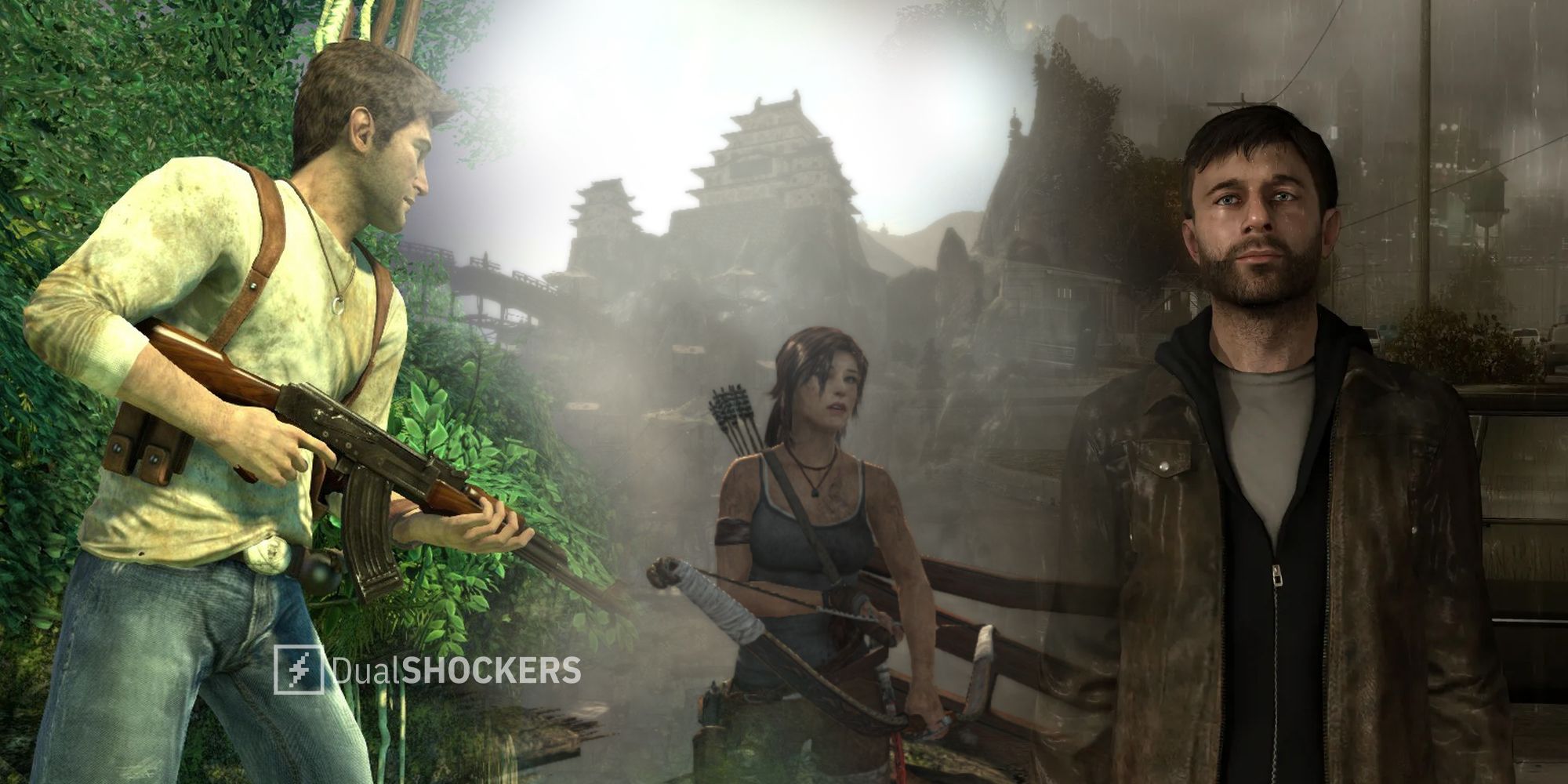 Uncharted Drake's Fortune, Tomb Raider, Heavy Rain gameplay
