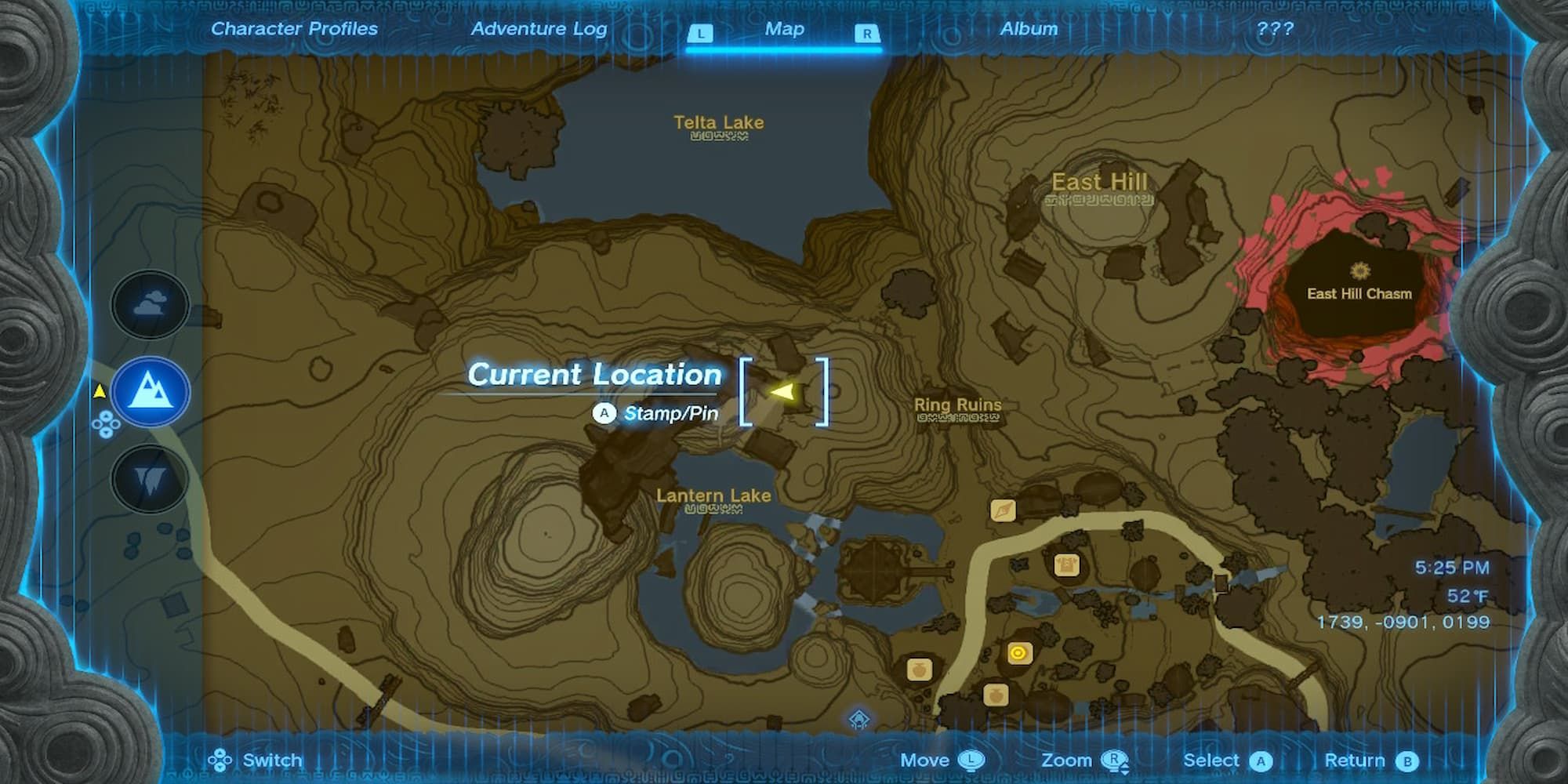 Innkeeper's location on the map 