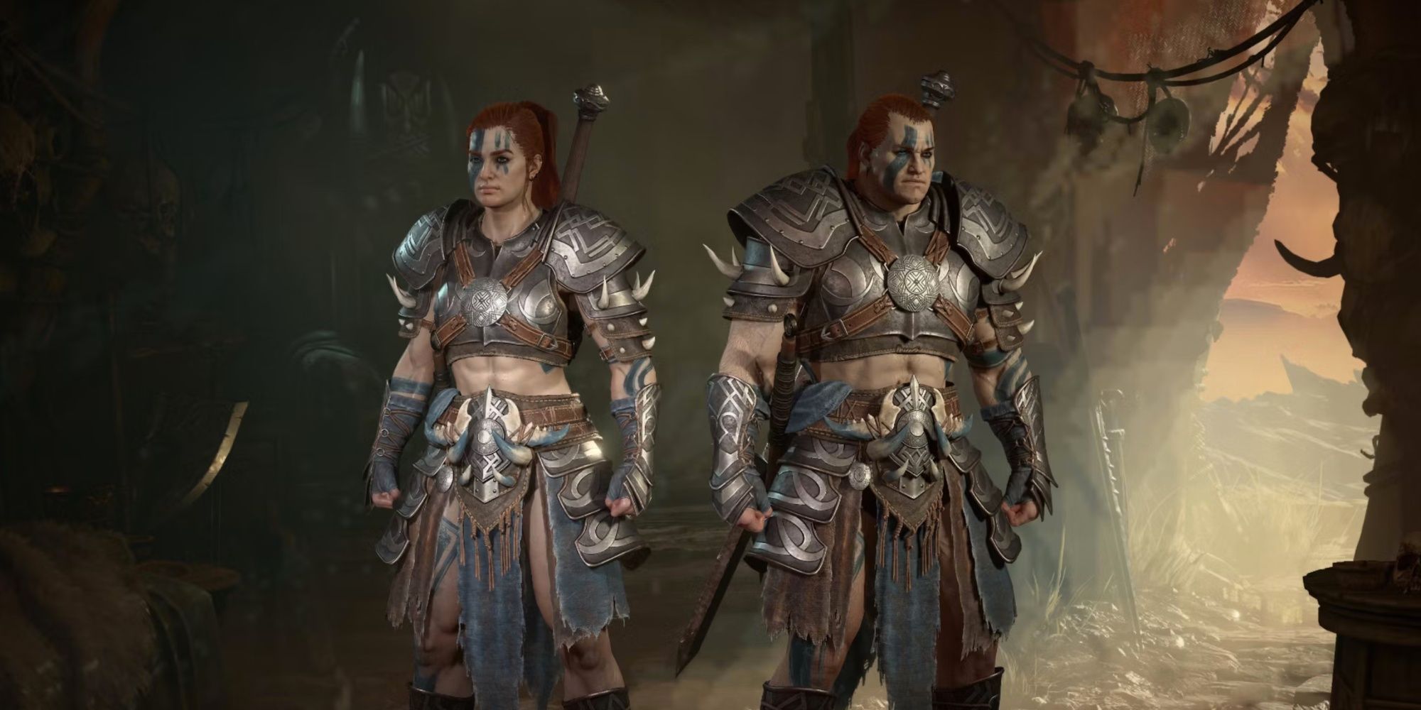 Diablo 4 - Male and Female Barbarians