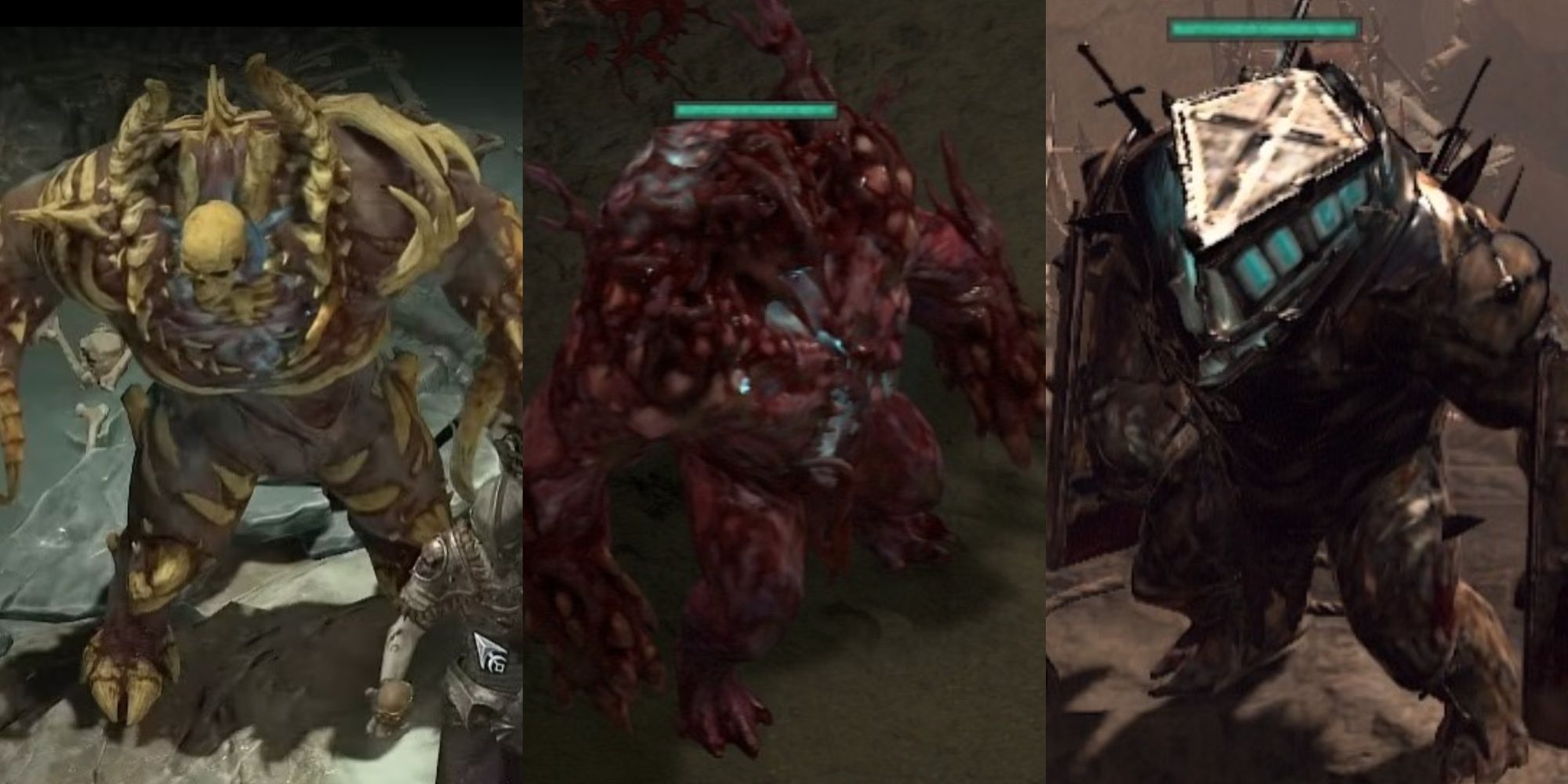 The bone, blood, and iron golems from Diablo 4