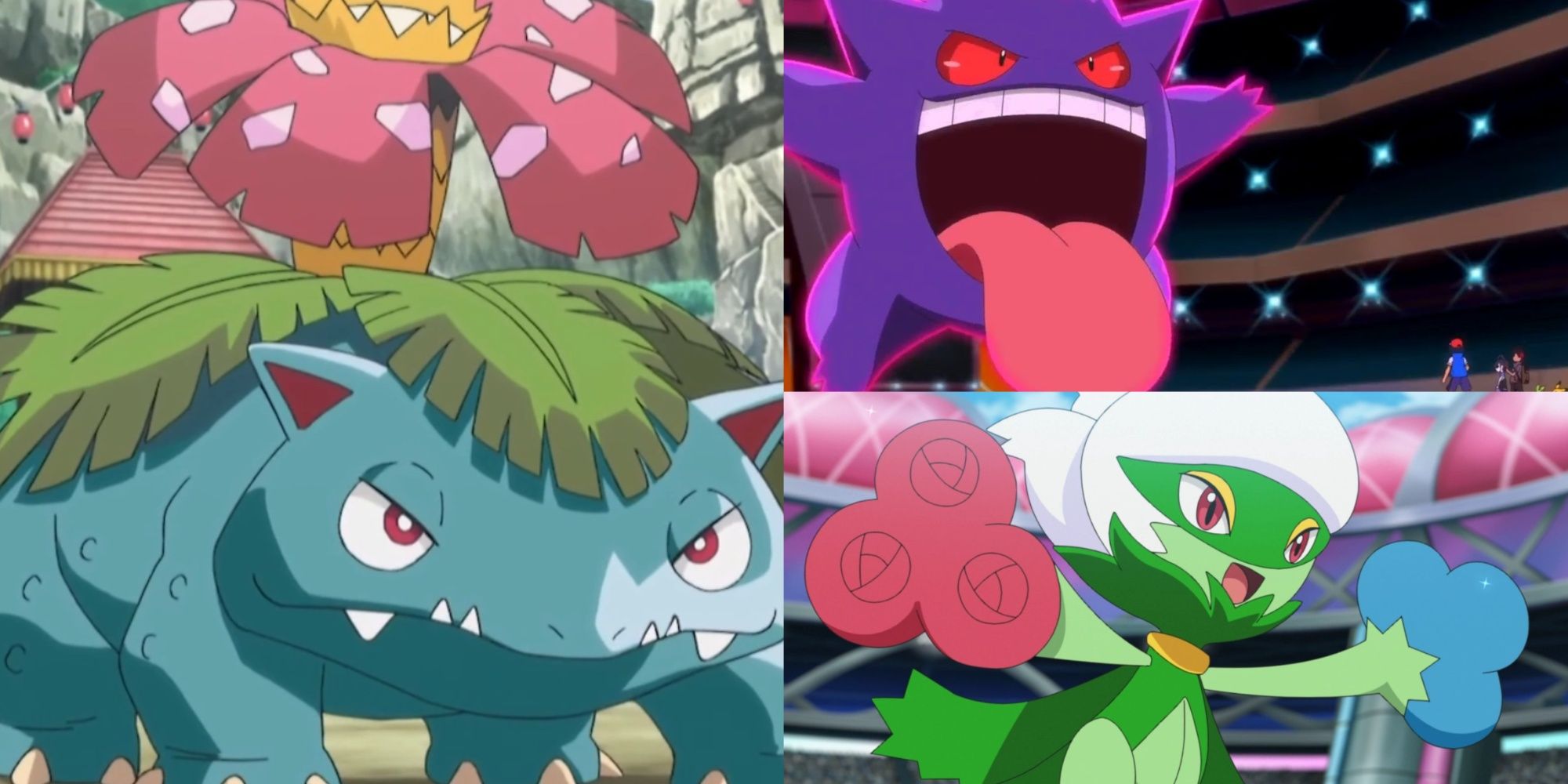 Venusaur, Gengar and Roserade as the top contenders of Poison Type Pokemon