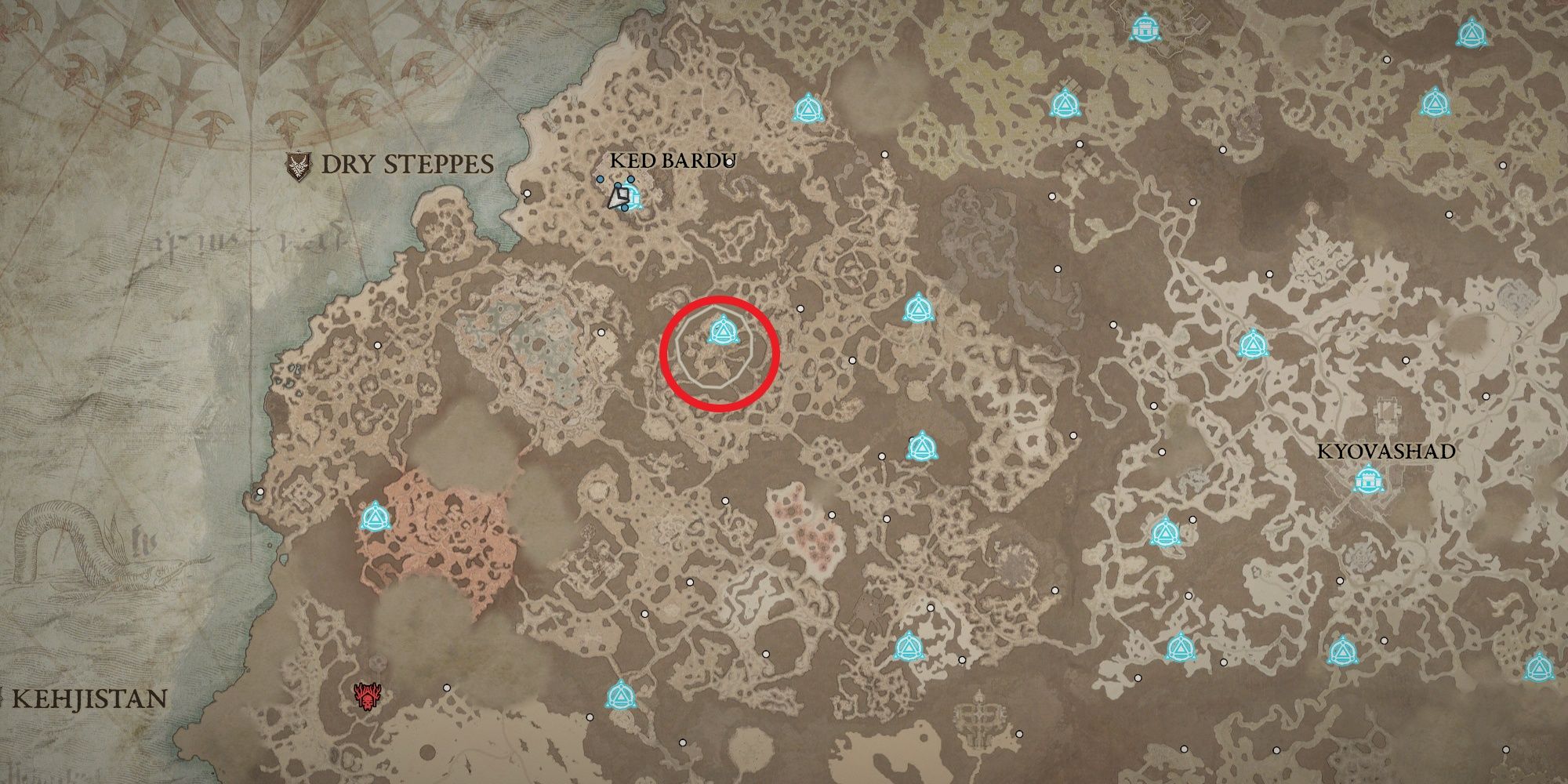 Diablo 4: All Stronghold Locations In Dry Steppes