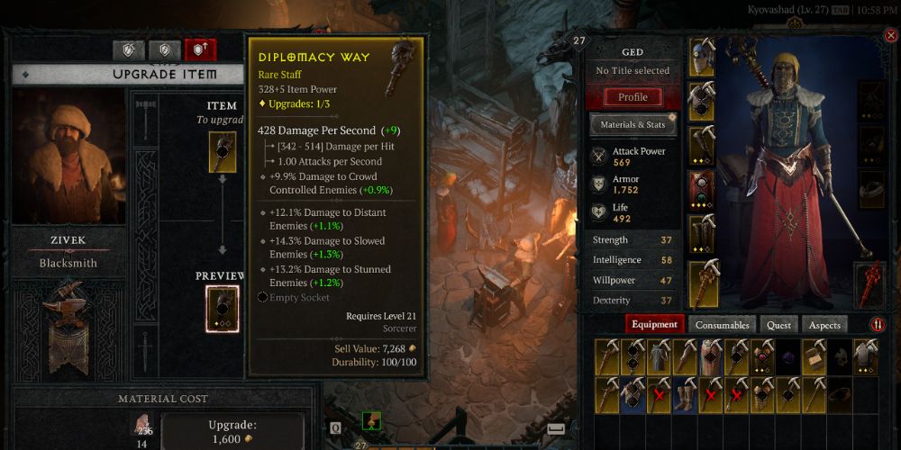 Diablo 4 - Item Upgrade (normal)