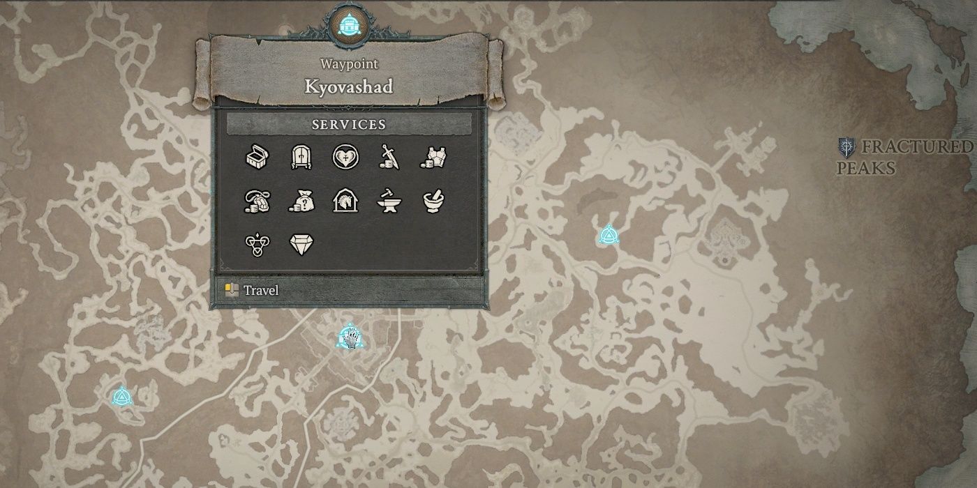 Diablo 4: All Waypoint Locations In Fractured Peaks