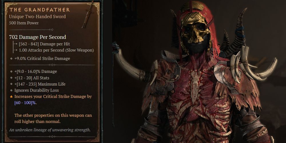 Diablo 4 best Necromancer weapons The Grandfather