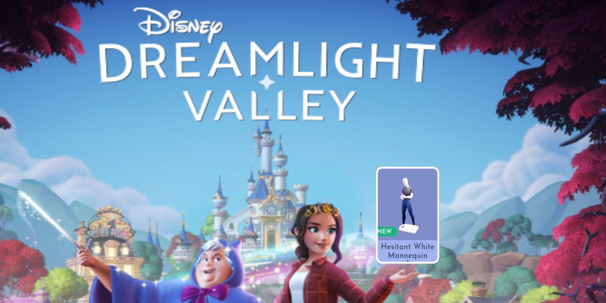 Disney Dreamlight Valley Split Image Loading Screen After Remembering Update With Thoughtful Black Mannequin