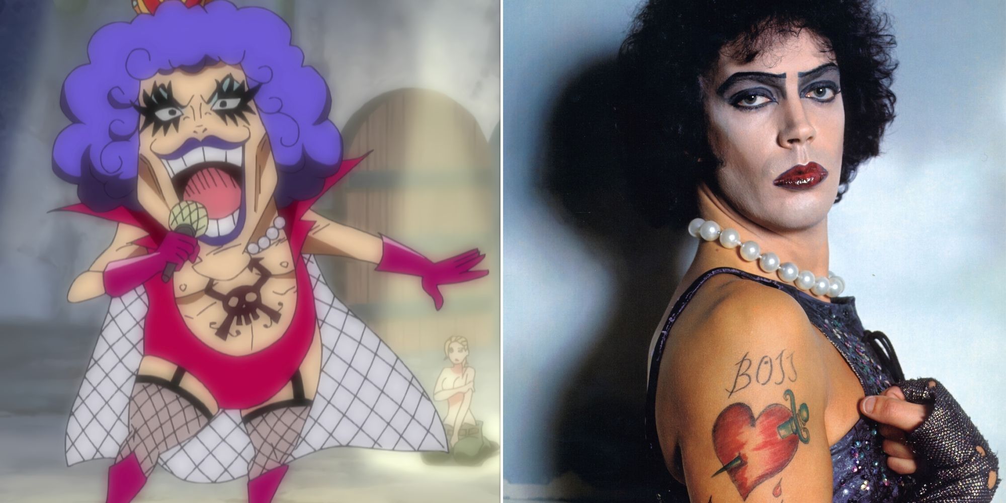 Emporio Ivankov and Tim Curry As Frank N