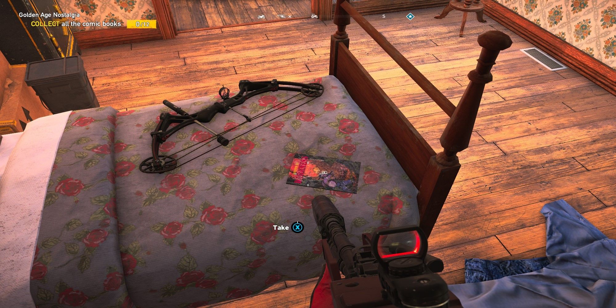 Far Cry 5 Comic Book 1 On Bed In Boyd Residence