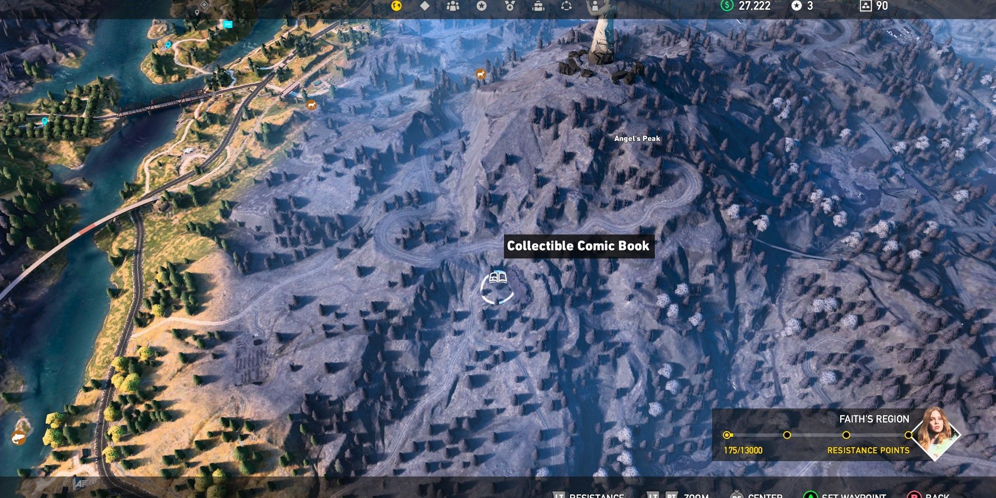 Far Cry 5 Faith's Region Map Comic Book Location 6 South Of Angels Peak