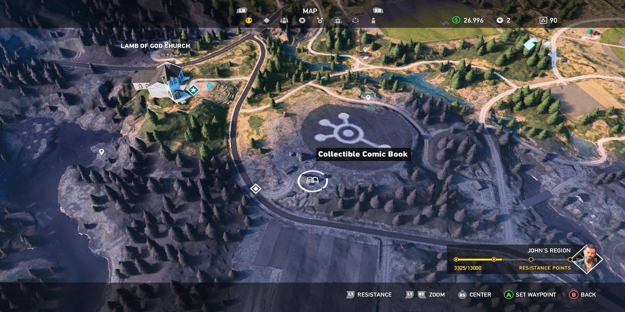 Far Cry 5 Map Comic Book Location 2 Bradbury Farm