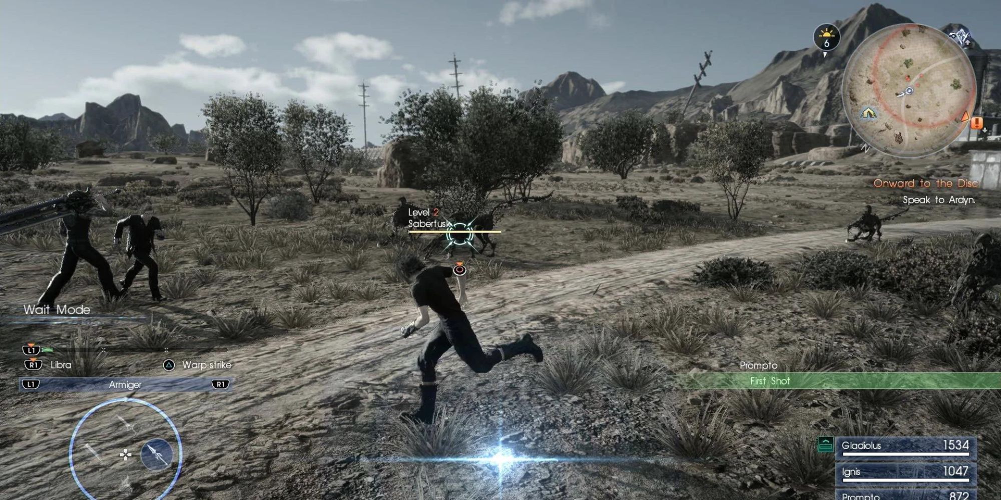 Final Fantasy 15 corriendo en combate-1