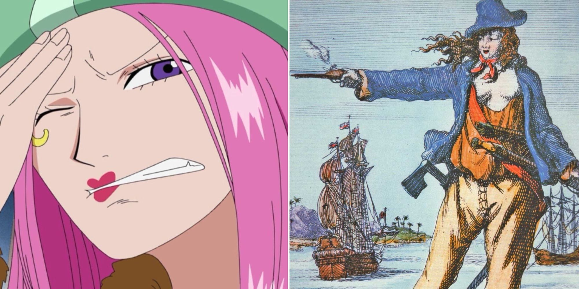 Jewley Bonney from One Piece and the pirate Anne Bonny