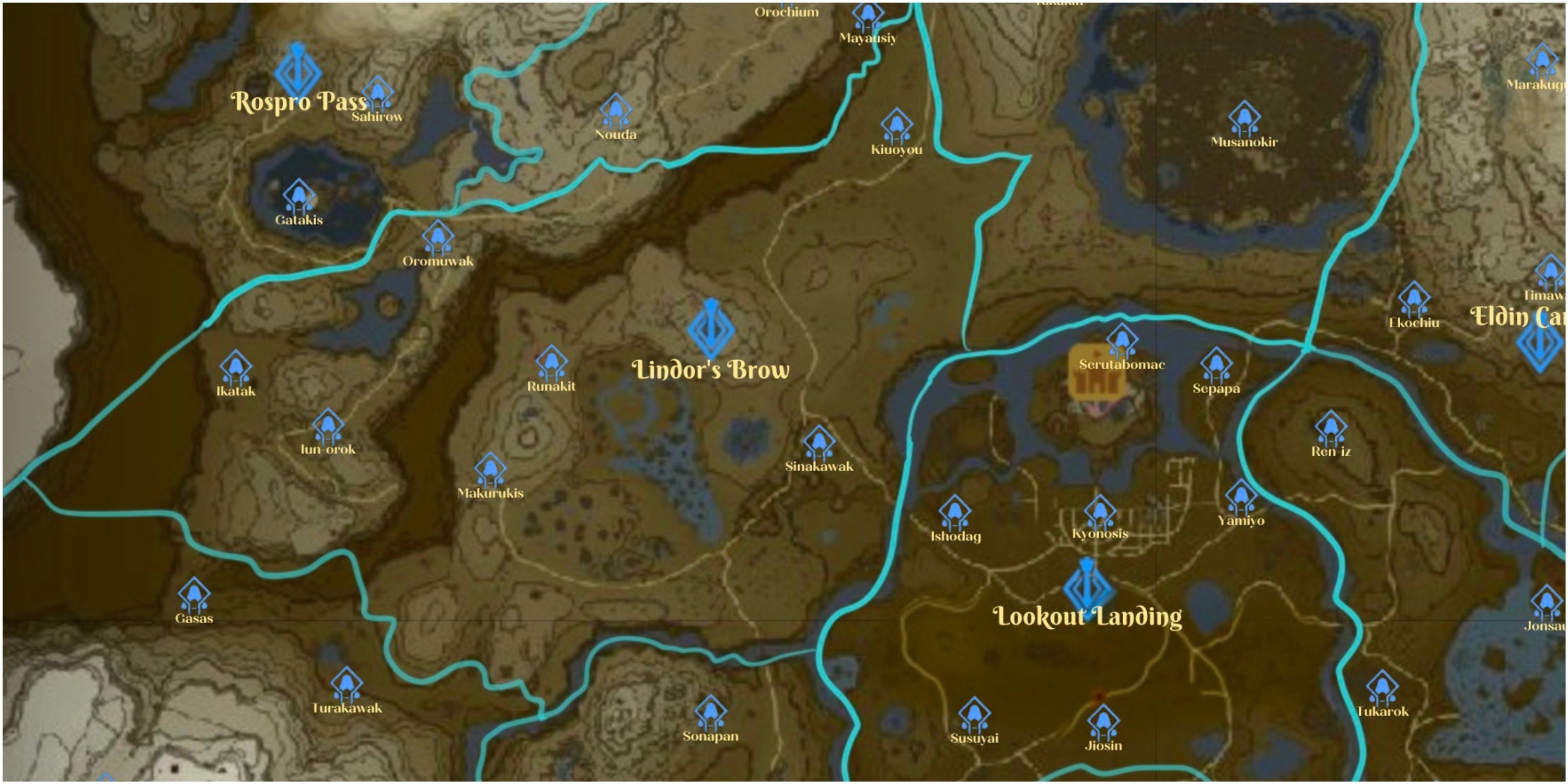 Tears of the Kingdom - All Shrine Locations