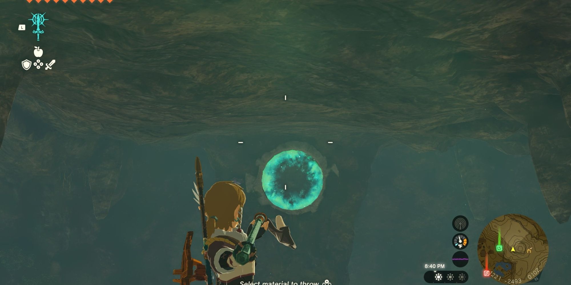 link aiming a soaring spear to solve Utojis Shrine puzzle