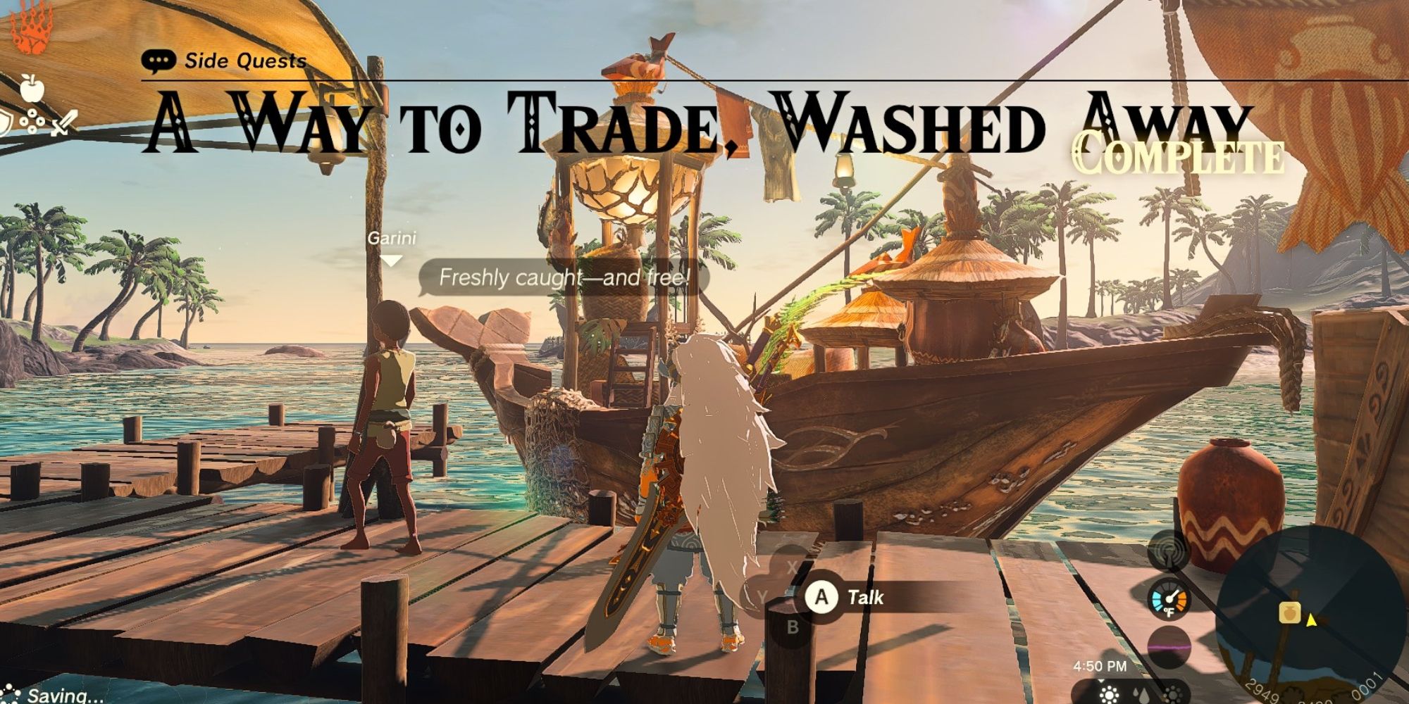 Tears Of The Kingdom: A Way To Trade, Washed Away Walkthrough