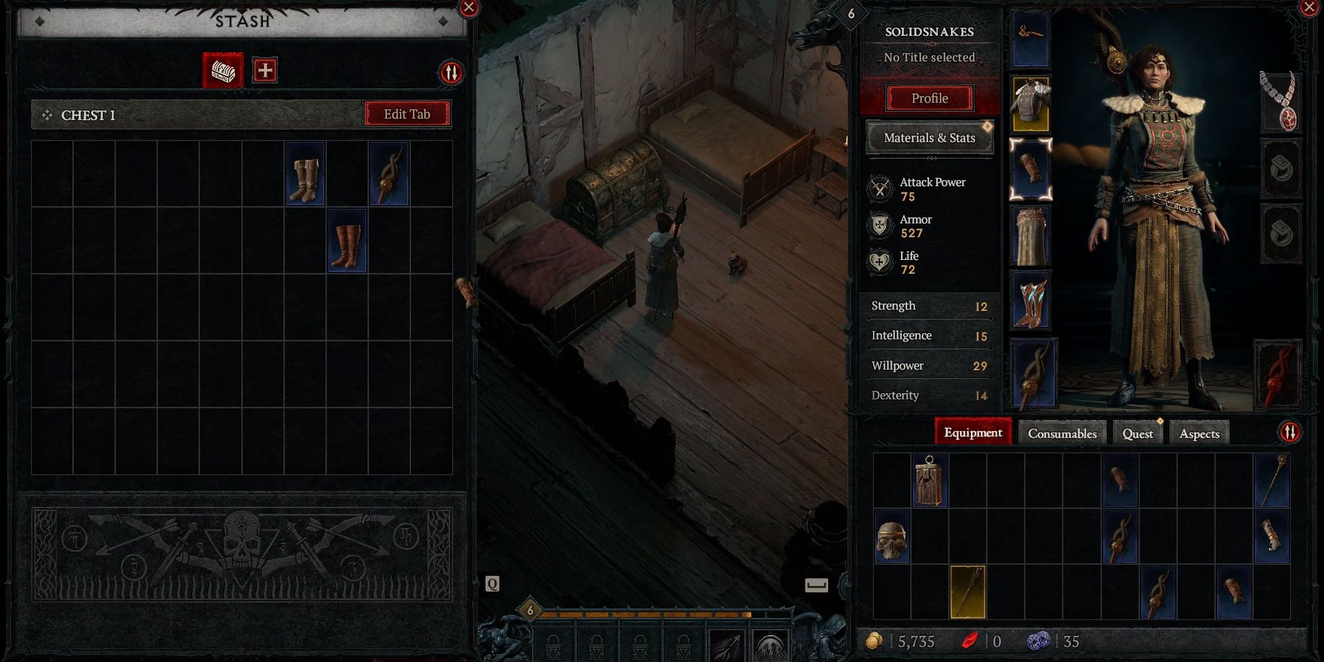 Image of the hideout in Keuvachad in Diablo 4.